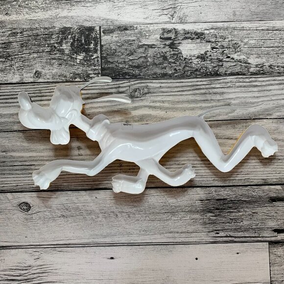 Rare Walt Disney Herstellung Germany Running Pluto Plastic Wall Decor Art 3D - Picture 4 of 7